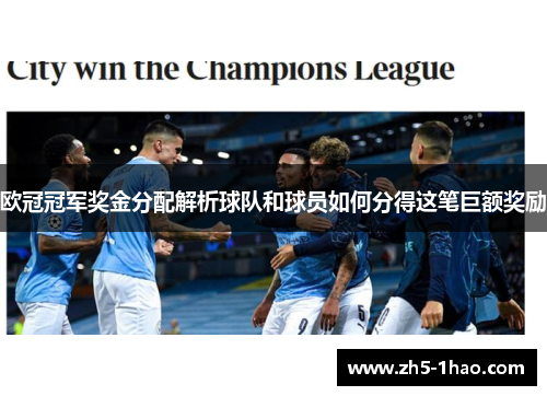 欧冠冠军奖金分配解析球队和球员如何分得这笔巨额奖励
