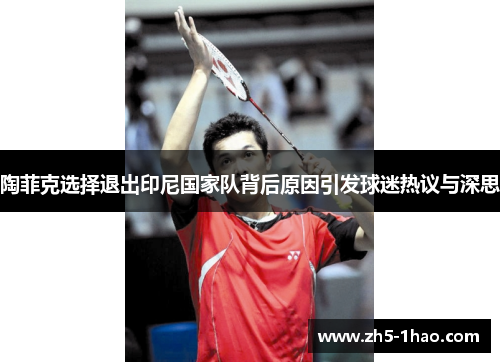 陶菲克选择退出印尼国家队背后原因引发球迷热议与深思